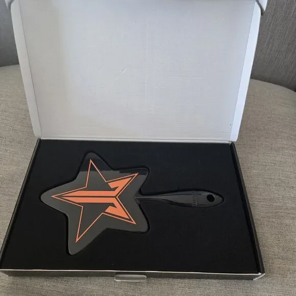 Jeffree Star Halloween Star Mirror Black Handle Orange Graphic Limited Edition - Picture 3 of 6